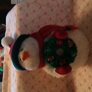 Plush xmas snowman